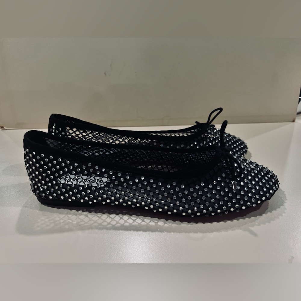 Steve Madden Rhinestone Embellished Ballet Flats Women's Size 9.5M, like new - Picture 3 of 12